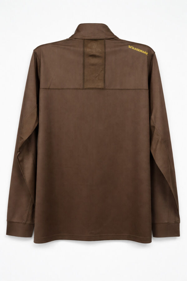Long Sleeve ZipT-Shirt Major Brown